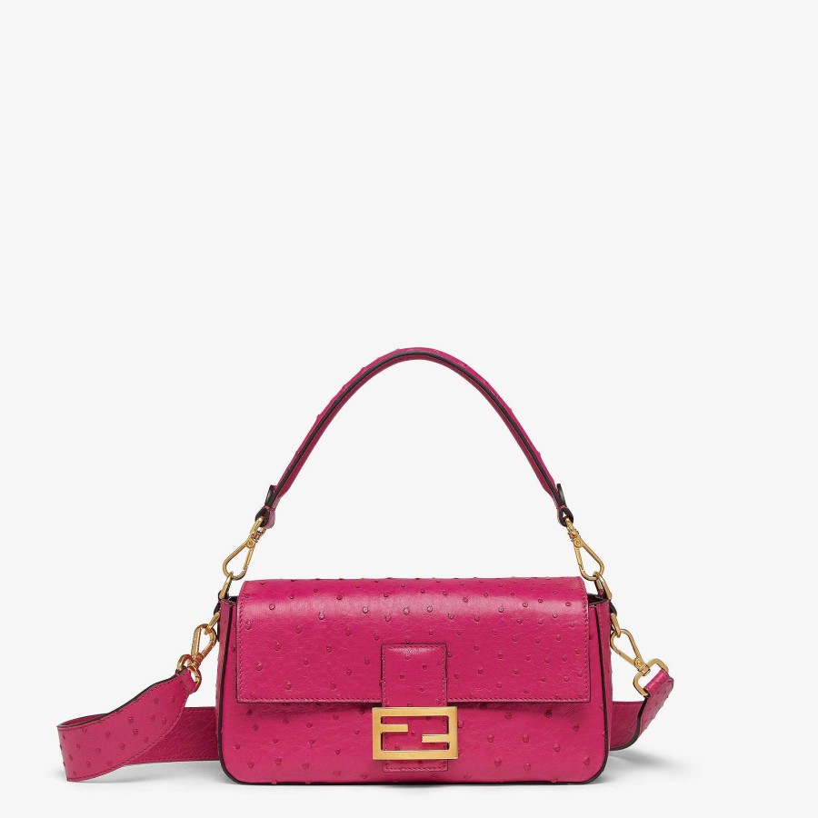 Women Fendi Exotic Bags | Baguette Pink