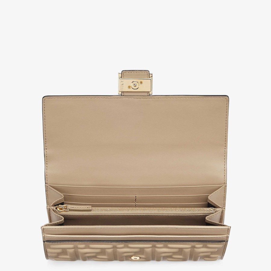 Women Fendi Wallets | Baguette Continental Pink