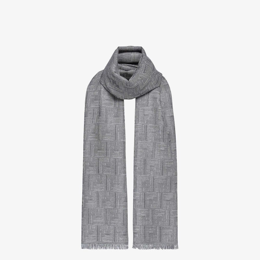 Men Fendi Scarves | Scarf Blue