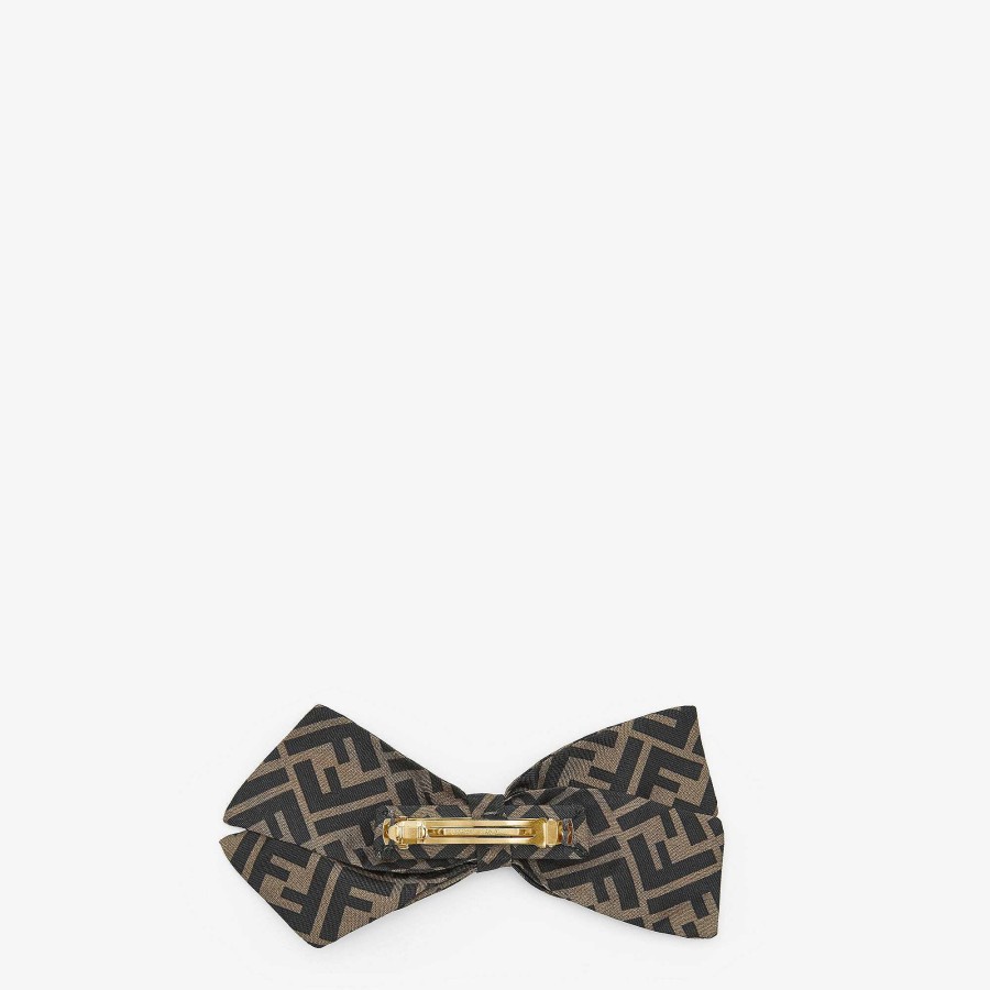 Women Fendi Hair Accessories | Fastener Brown