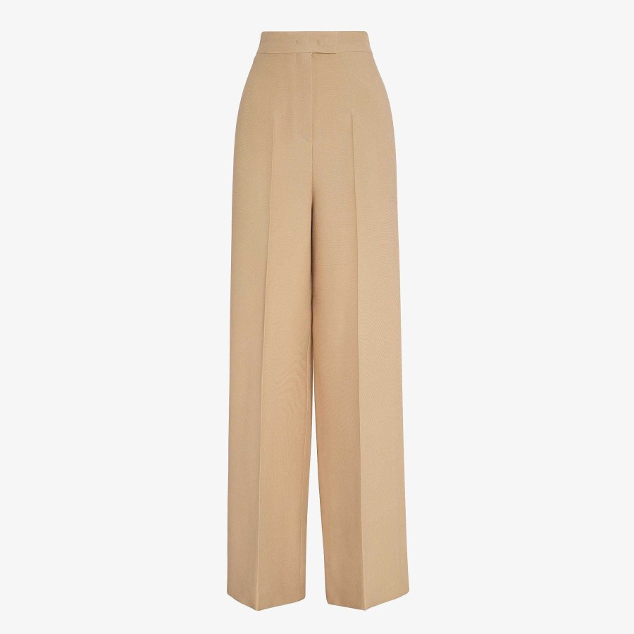 Women Fendi Pants & Shorts | Pants Beige