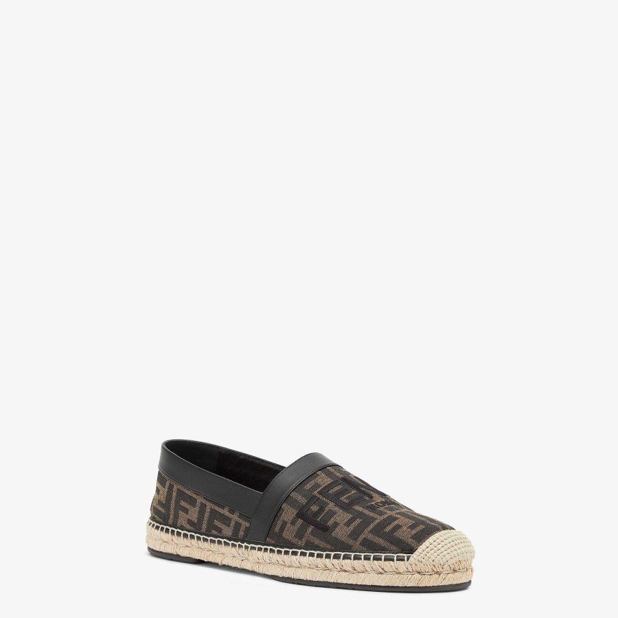 Men Fendi Slides & Sandals | Espadrilles Brown