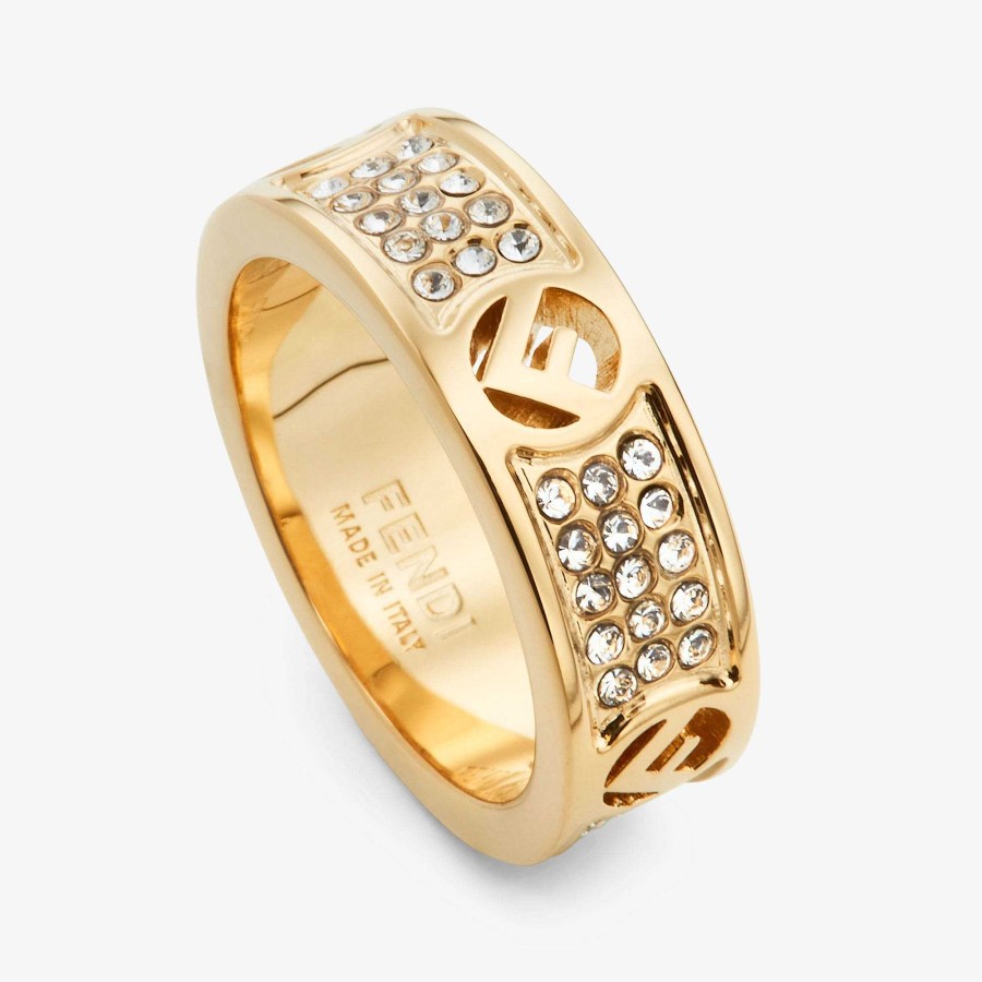 Women Fendi Rings | F Is Fendi Ring Gold