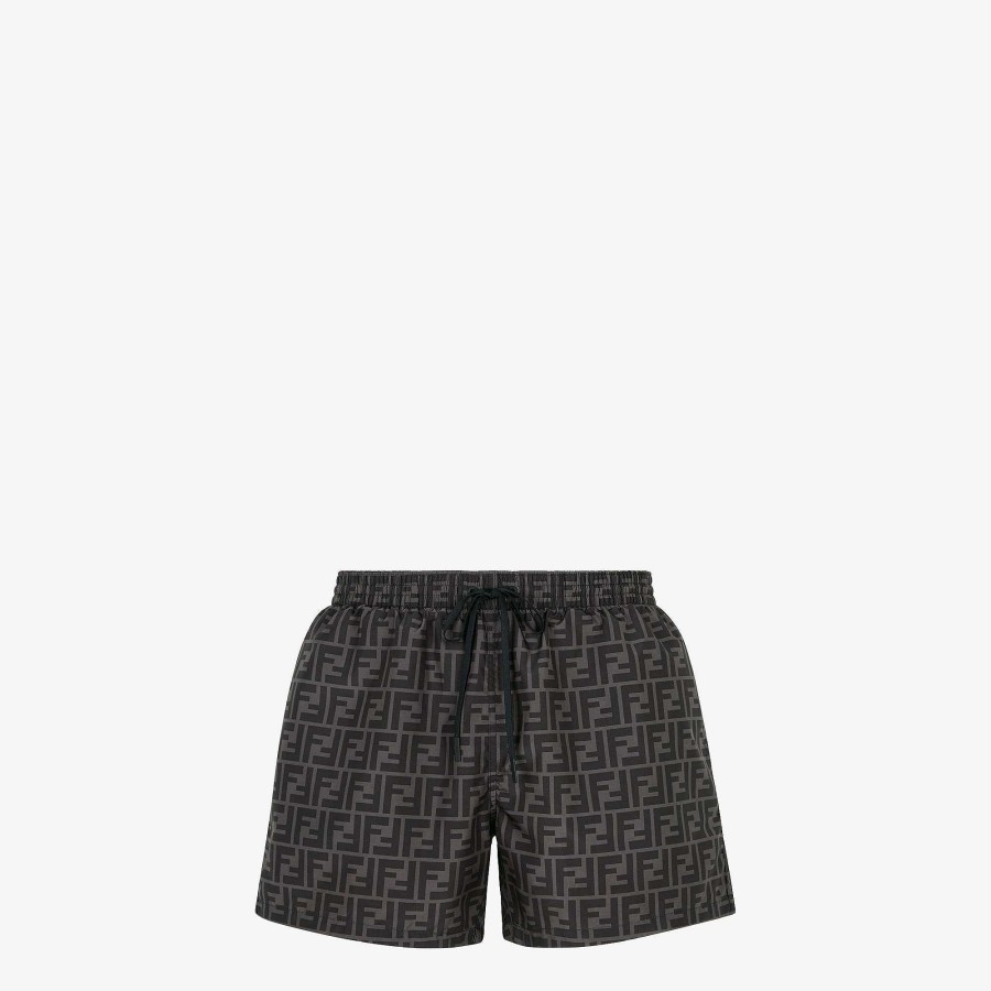 Men Fendi Swimwear | Swim Shorts Black