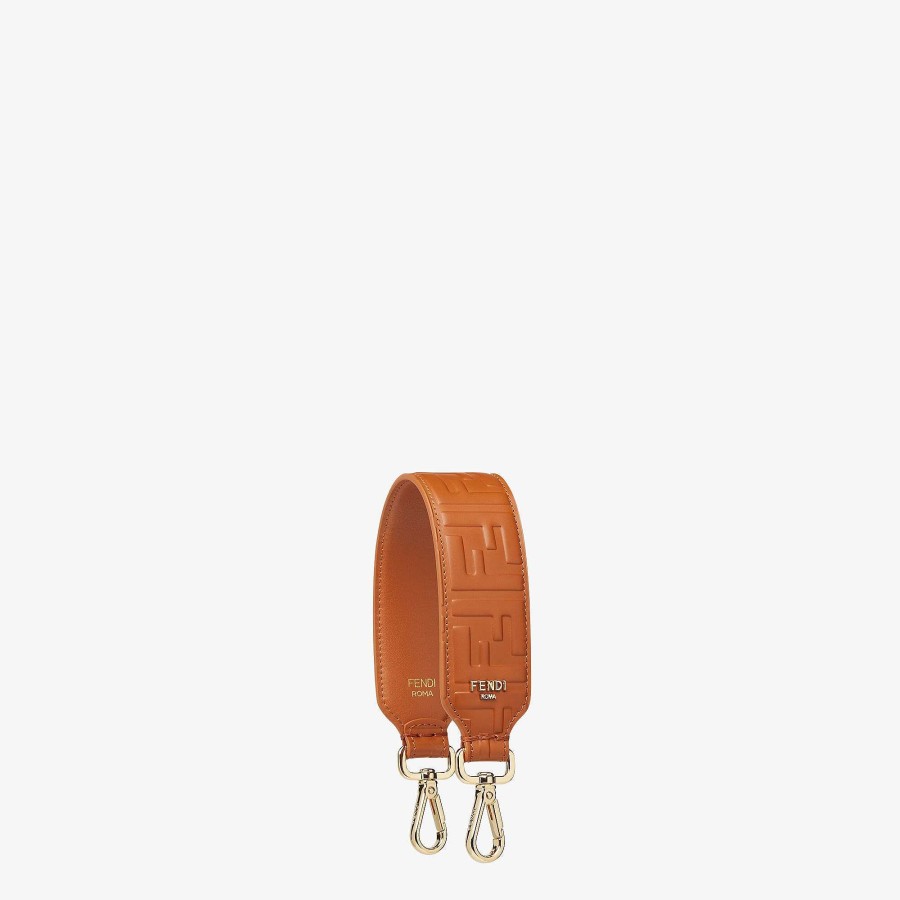 Women Fendi Shoulder Straps & Bag Accessories | Mini Strap You Brown