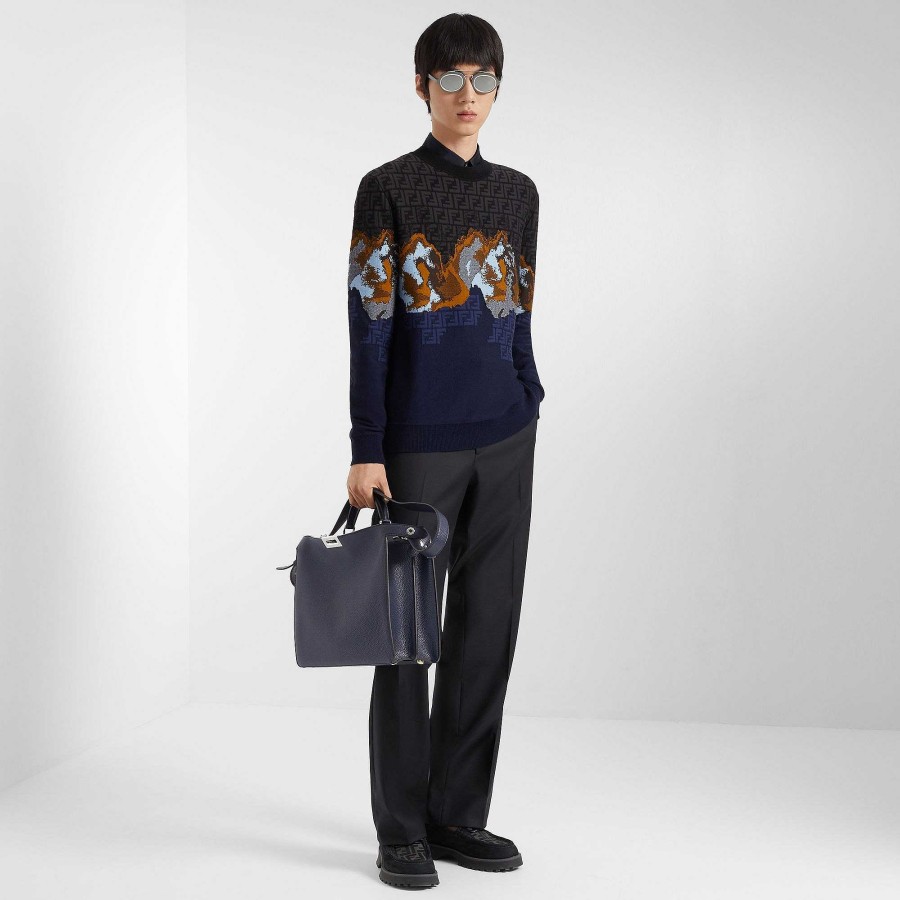 Men Fendi Peekaboo | Peekaboo Iseeu Medium Blue