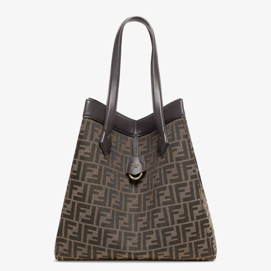 Women Fendi Bucket Bags | Fendi Origami Large Brown