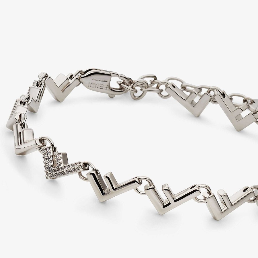 Men Fendi Bracelets | Fendi Five Bracelet Silver