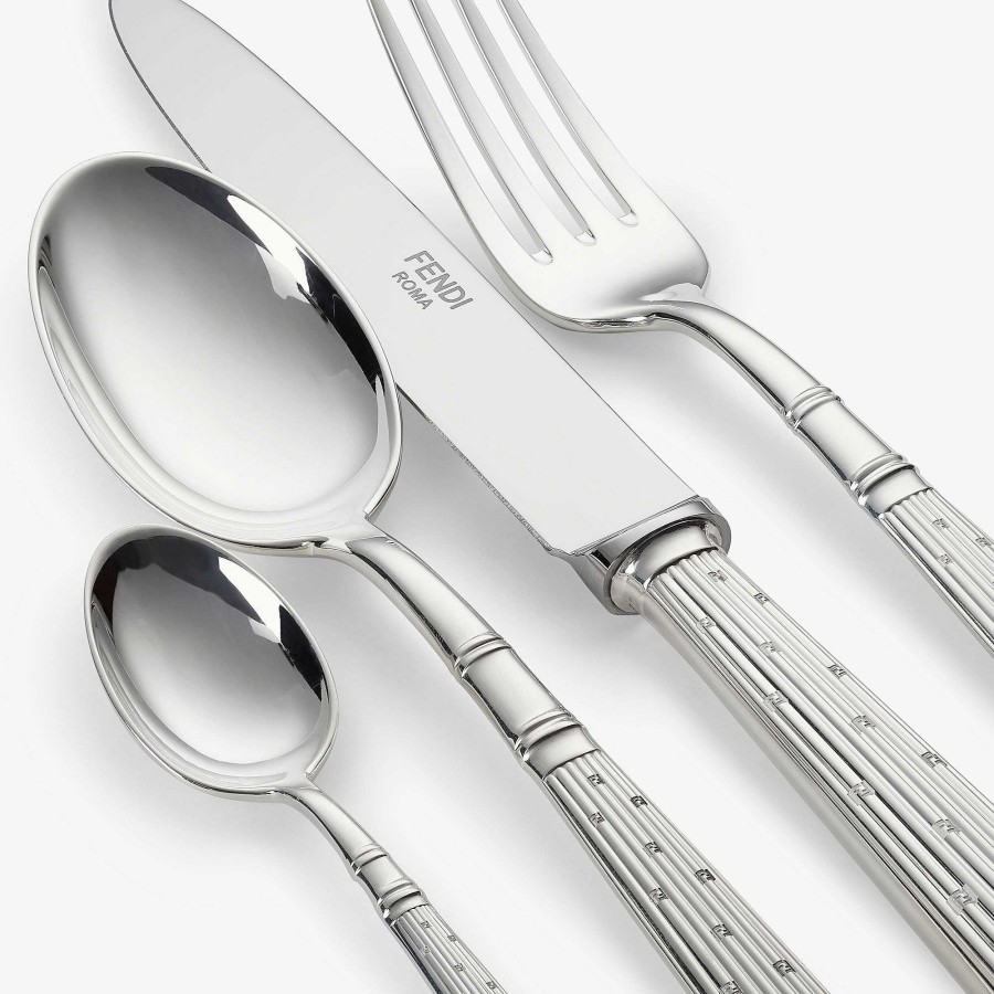 Home Decor & Lifestyle Fendi | Fendi Roma Fruit Flatware Set Silver