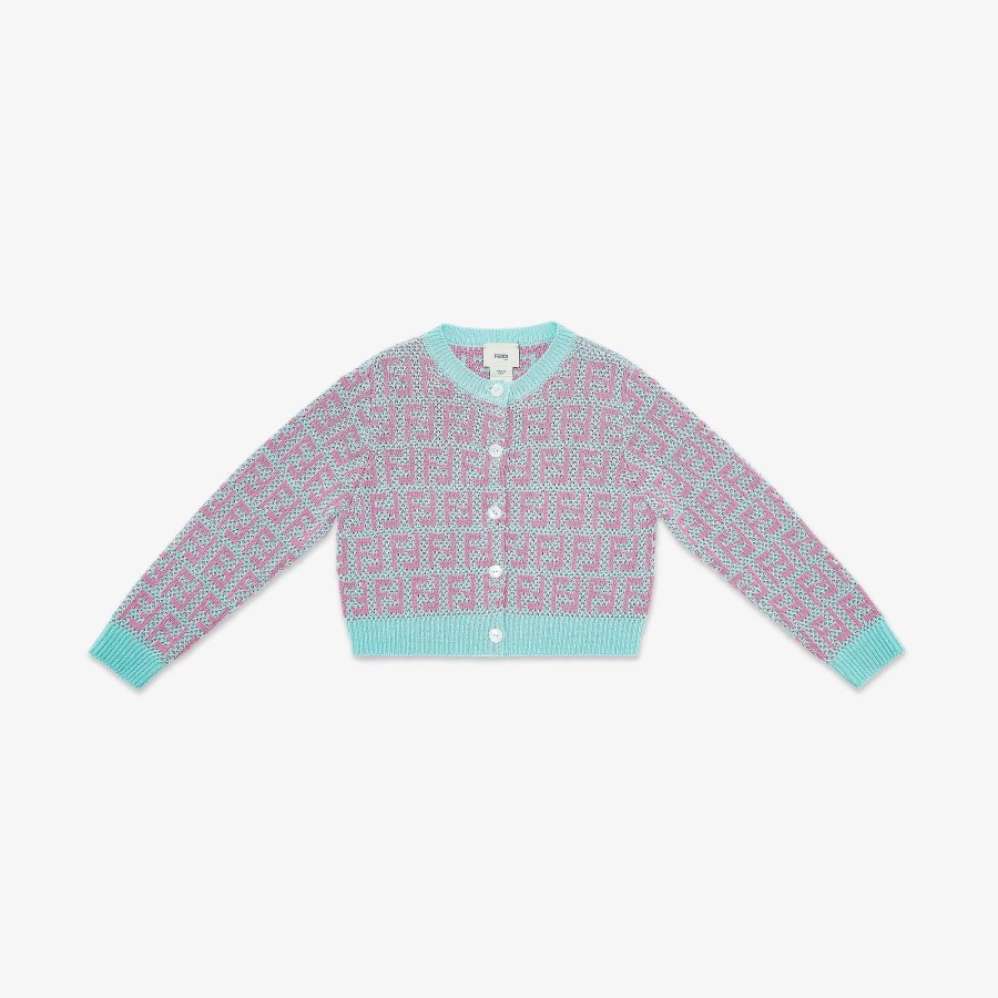 Kids Fendi Clothing | Junior Cardigan Multicolor