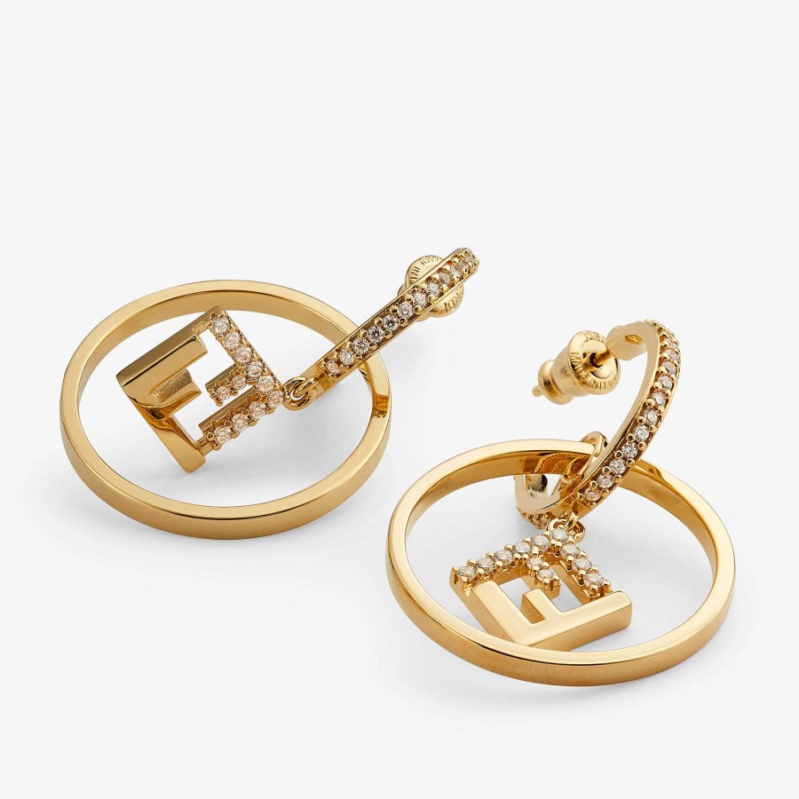 Women Fendi Earring & Brooches | Forever Fendi Earrings Gold