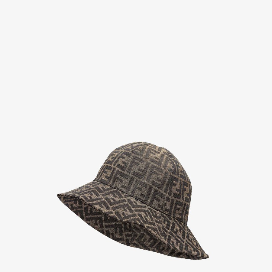 Women Fendi Hats & Gloves | Hat Brown