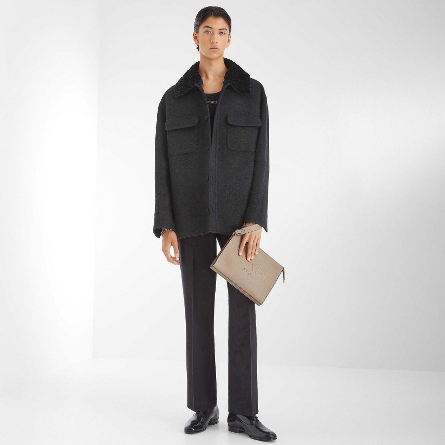 Men Fendi Outerwear | Blouson Black