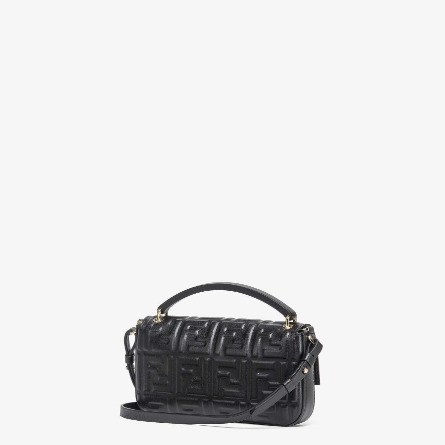 Women Fendi Mini Bags | Baguette Phone Pouch Black