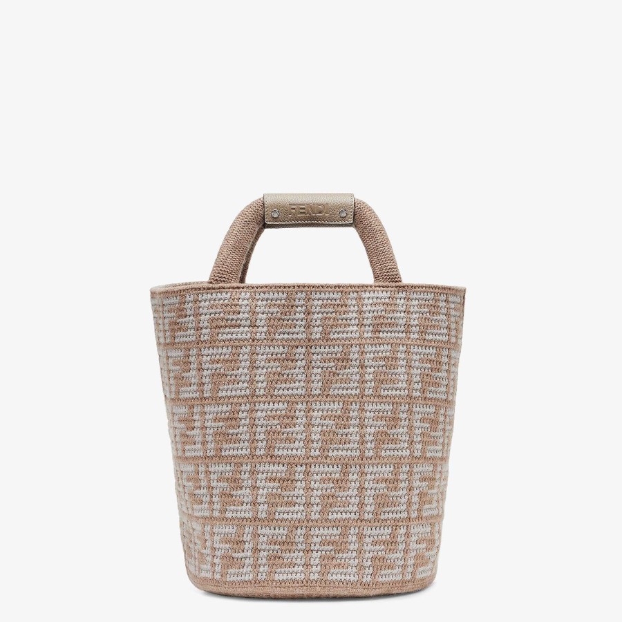 Men Fendi Tote Bags | Ff Shopping Bag Beige