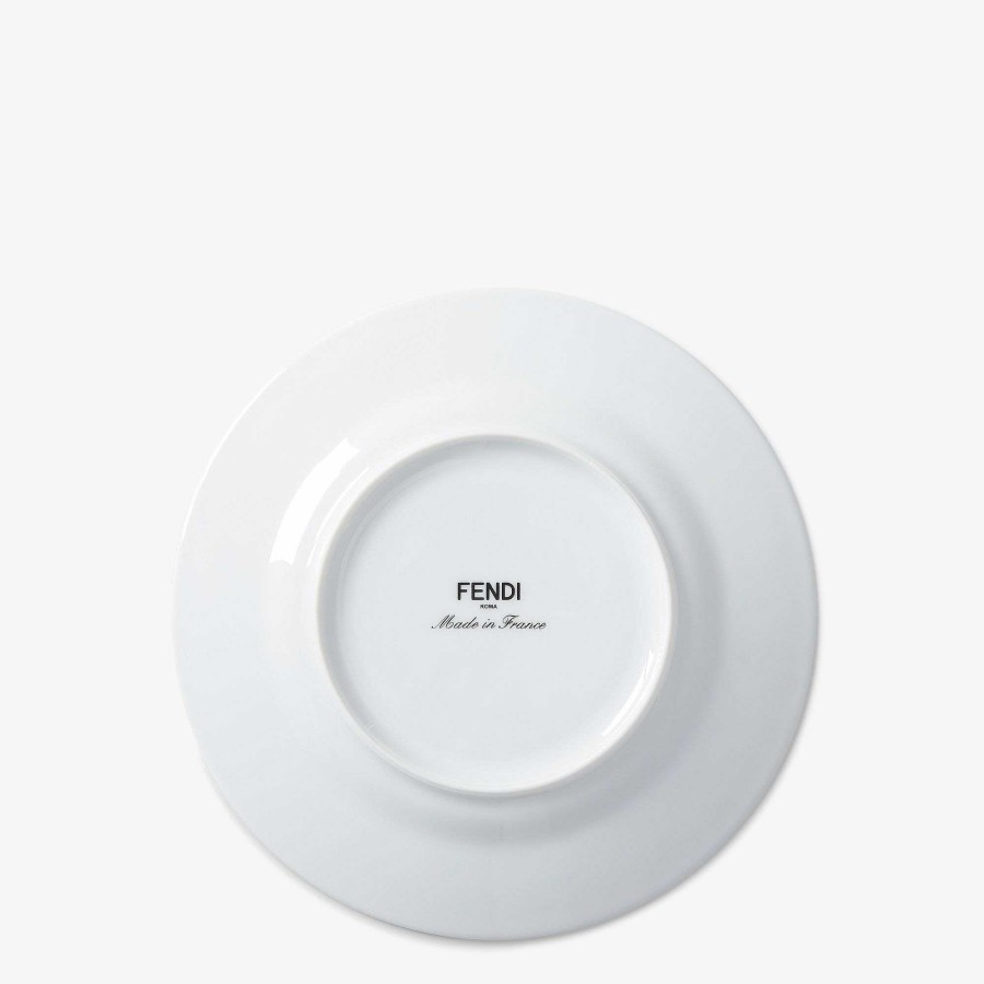 Home Decor & Lifestyle Fendi | Set Of Two Fendi O'Lock Plates Multicolor