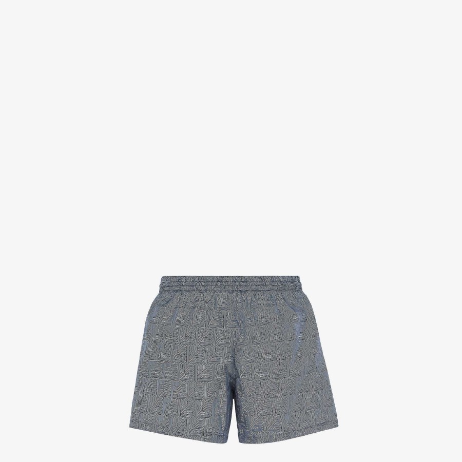 Men Fendi Swimwear | Swim Shorts Blue