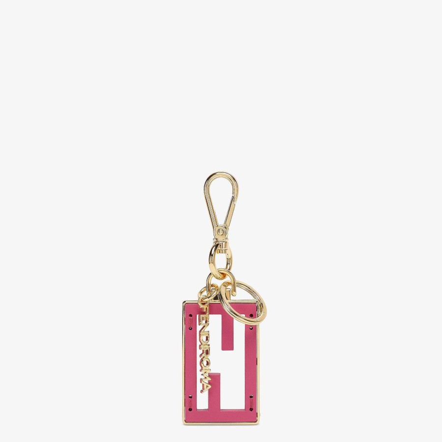 Women Fendi Tech And Lifestyle Accessories | Baguette Key Case Pink