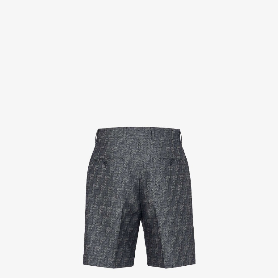 Men Fendi Pants & Shorts | Bermudas Blue