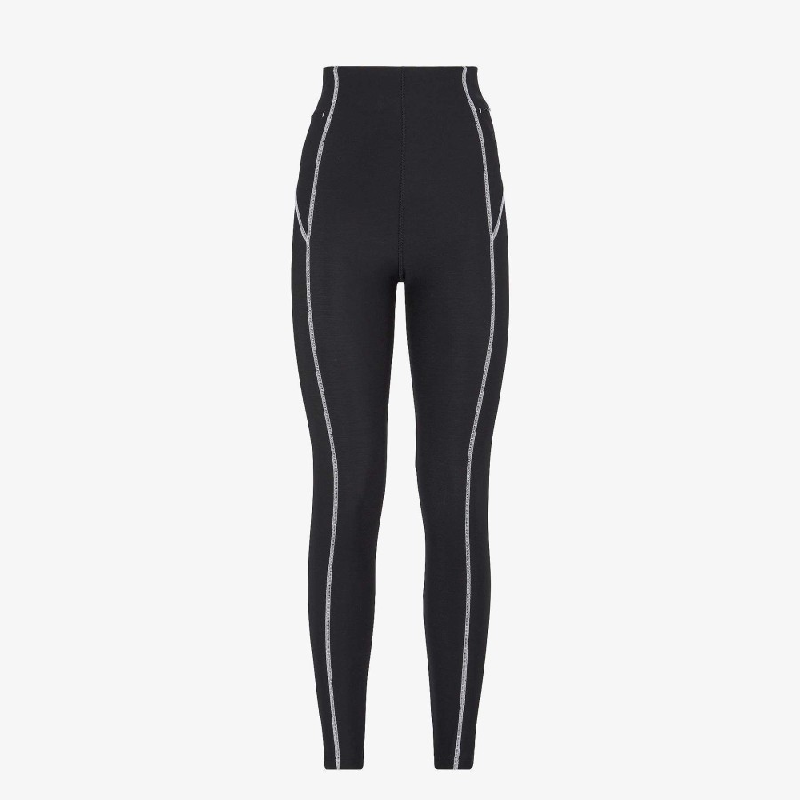 Women Fendi Skiwear | Leggings Black