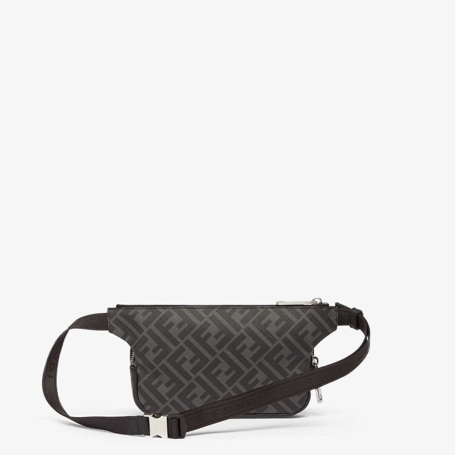 Men Fendi Belt Bags | Fendi Diagonal Belt Bag Black