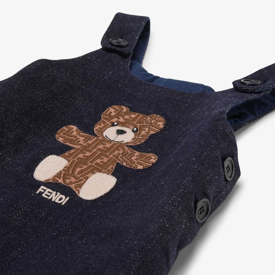 Kids Fendi Baby Boy | Baby Dungarees Blue