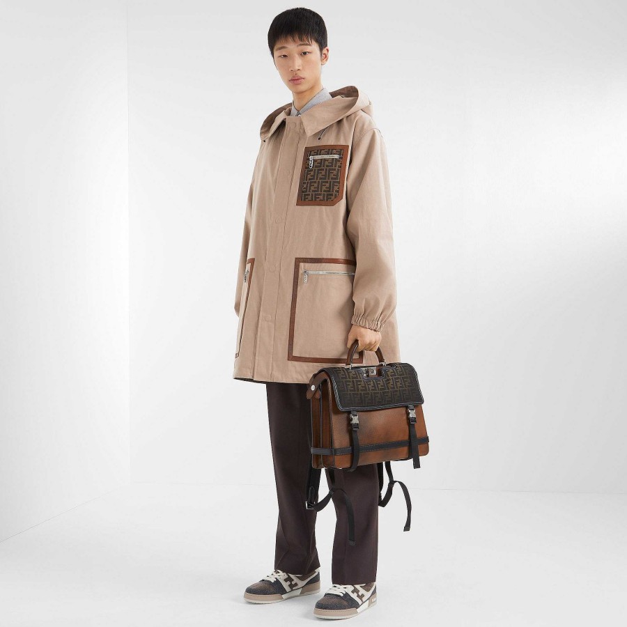 Men Fendi Outerwear | Parka Brown