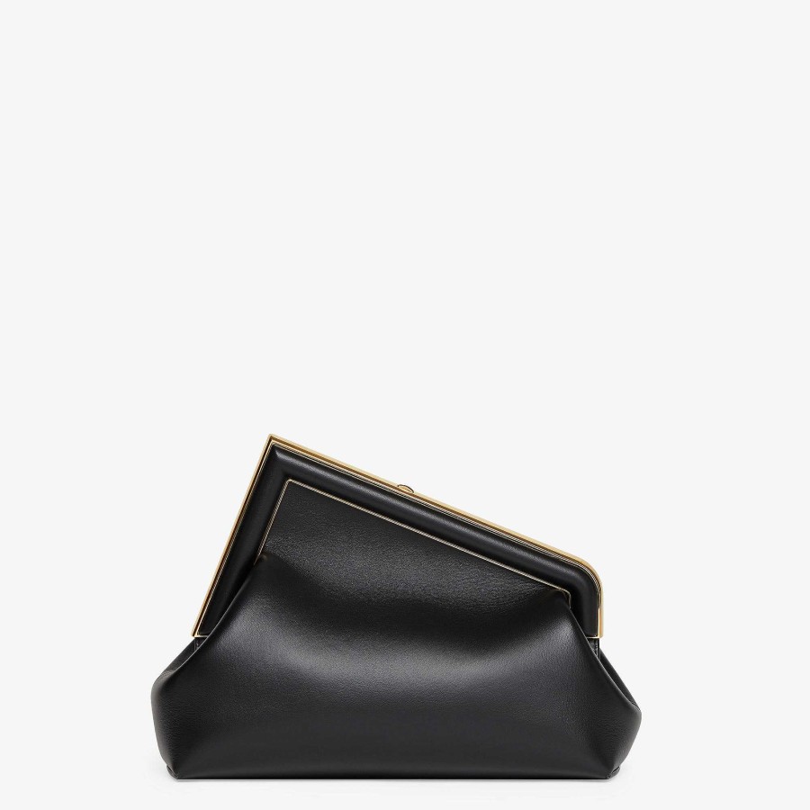 Women Fendi Clutches & Pouches | Fendi First Midi Black