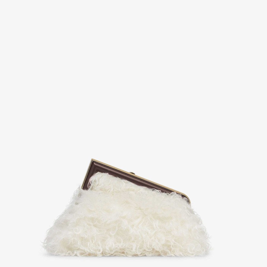 Women Fendi Clutches & Pouches | Fendi First Small White