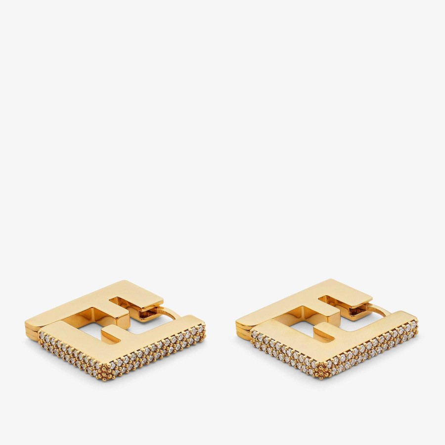 Women Fendi Earring & Brooches | Forever Fendi Earrings Gold