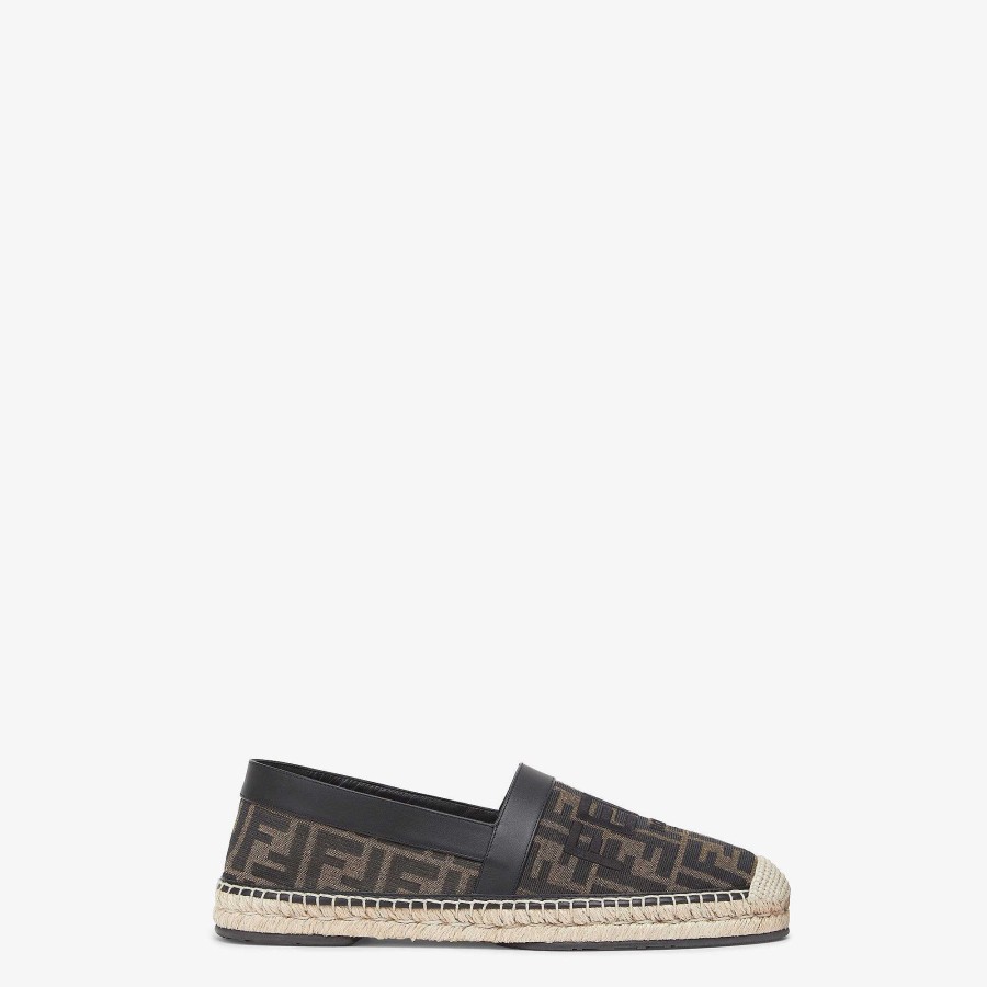 Men Fendi Slides & Sandals | Espadrilles Brown