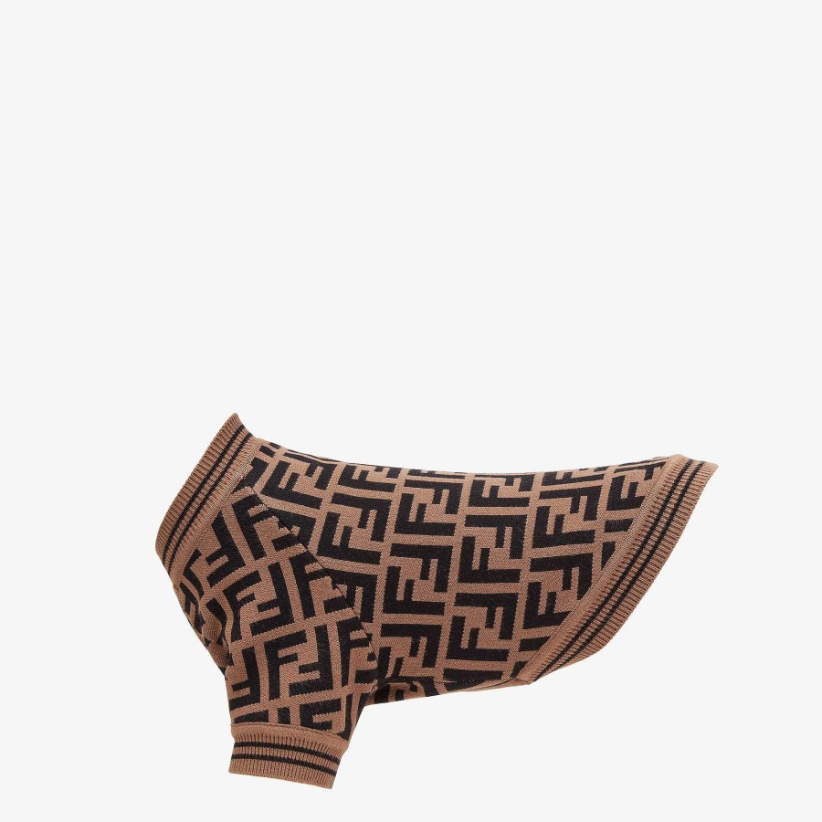 Men Fendi Pet Accessories | Dog Jumper Brown