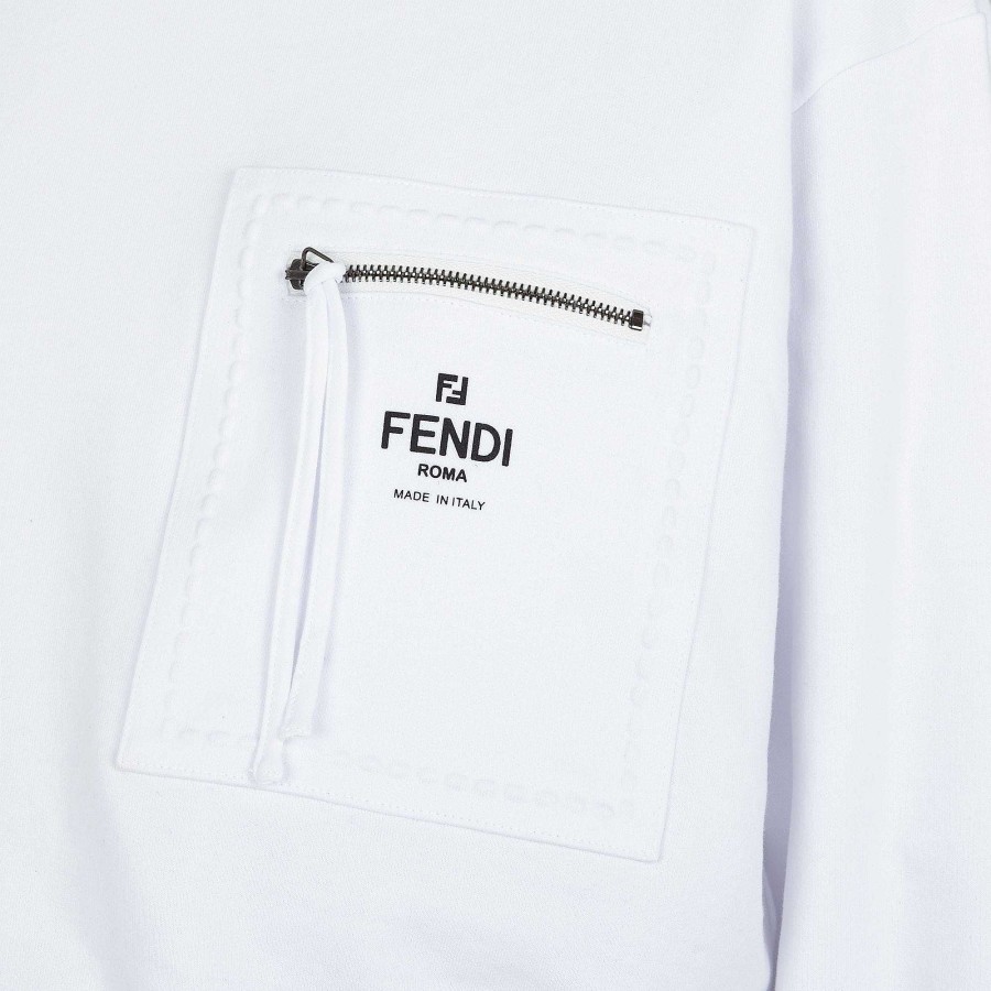 Women Fendi Activewear | Sweatshirt White