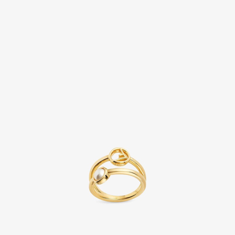 Women Fendi Rings | F Is Fendi Ring Gold