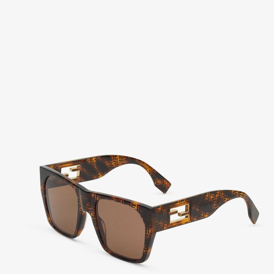 Women Fendi Sunglasses | Baguette Brown