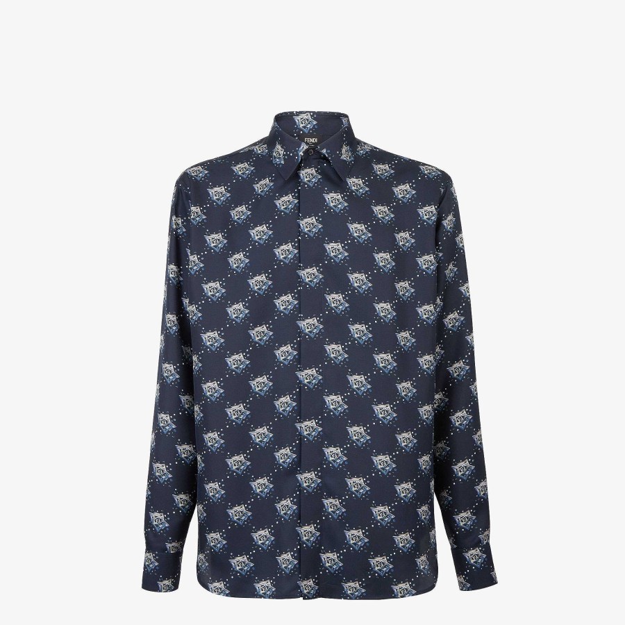 Men Fendi Shirts | Shirt Blue