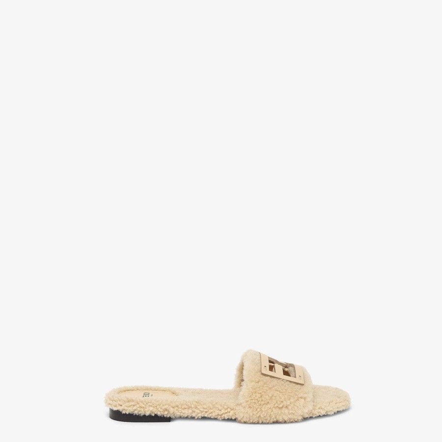 Women Fendi Sandals & Slides | Baguette Beige