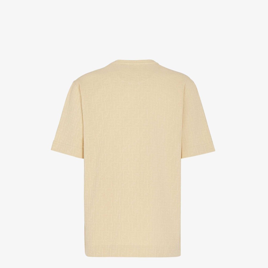 Men Fendi T-Shirts & Polos | T-Shirt Beige