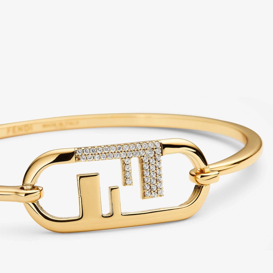 Women Fendi Bracelets | O'Lock Bracelet Gold