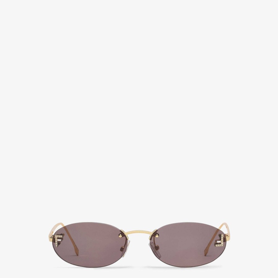 Women Fendi Sunglasses | Fendi First Crystal Gray