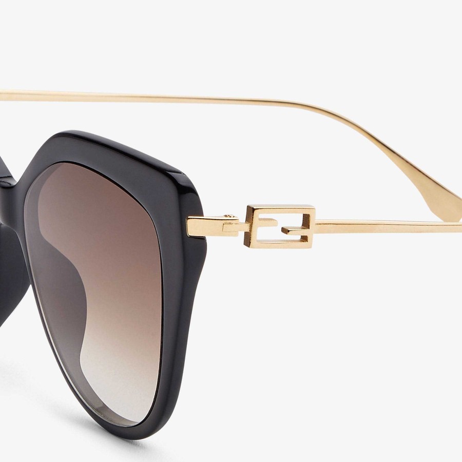 Women Fendi Sunglasses | Baguette Black