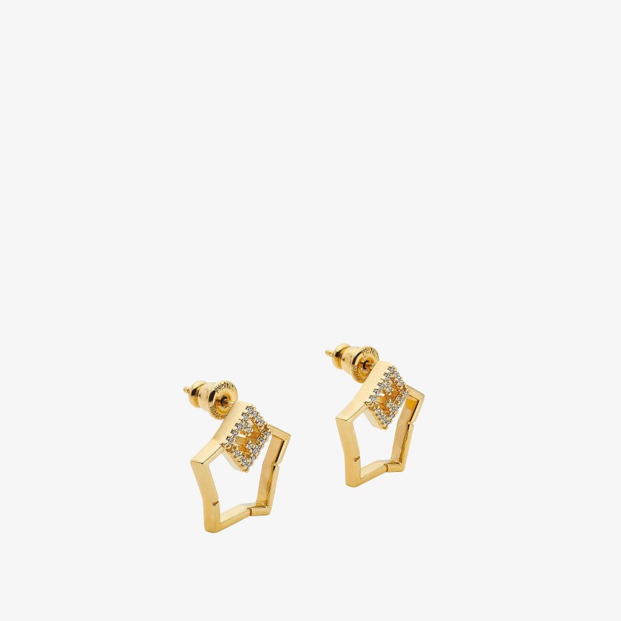 Women Fendi Earring & Brooches | Earrings Gold