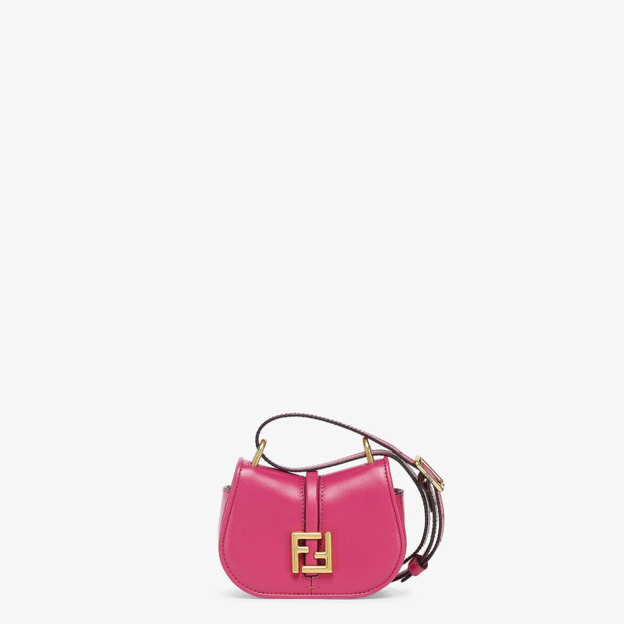 Women Fendi Miniature Bags | Fendi C'Mon Nano Pink