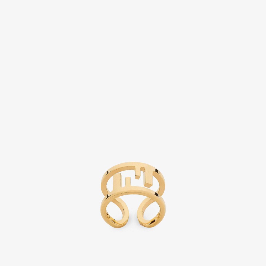 Women Fendi Rings | O'Lock Ring Gold