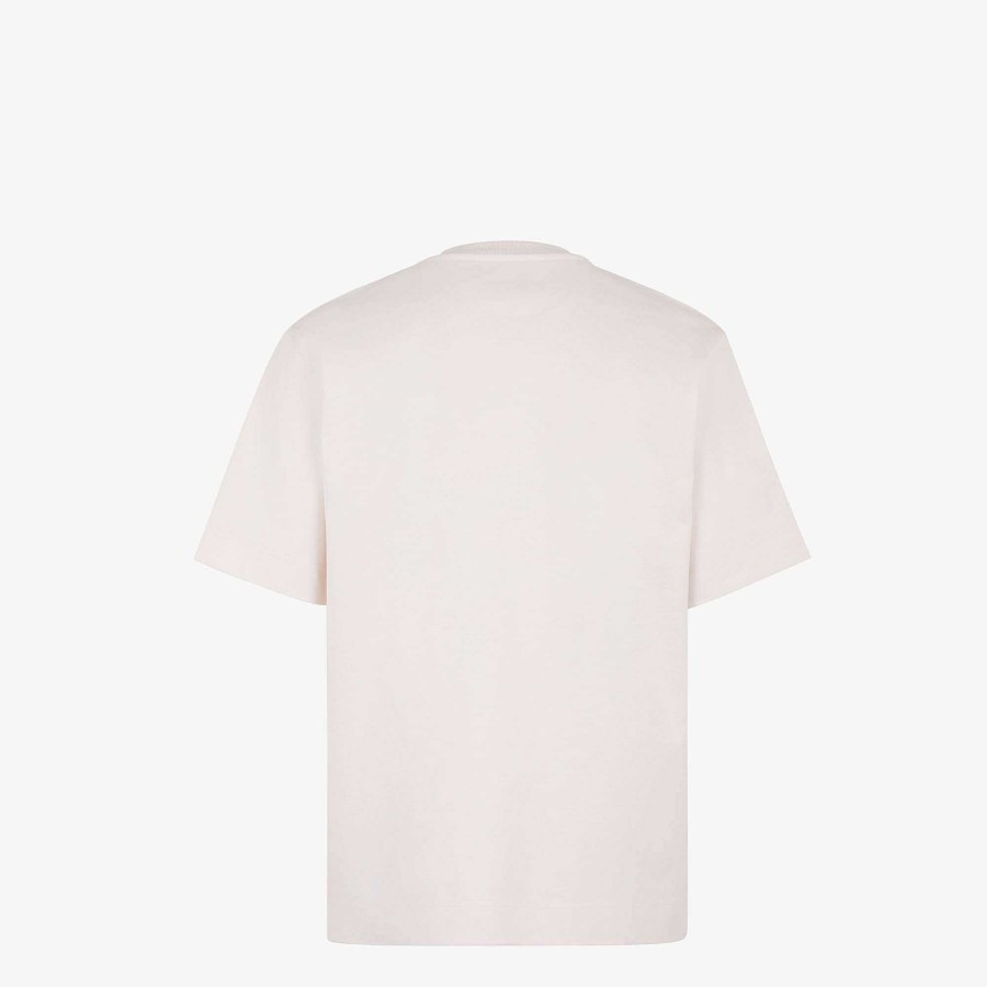 Men Fendi T-Shirts & Polos | T-Shirt White