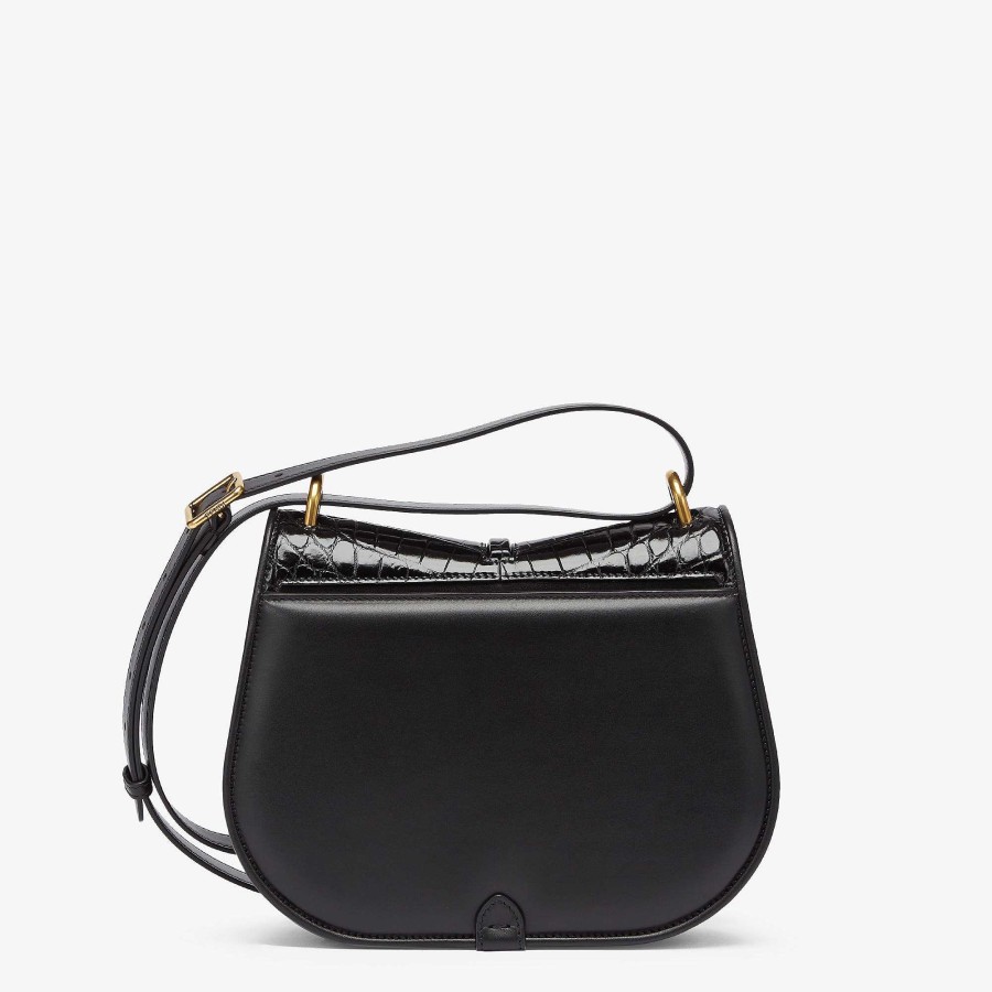 Women Fendi Exotic Bags | C'Mon Medium Black