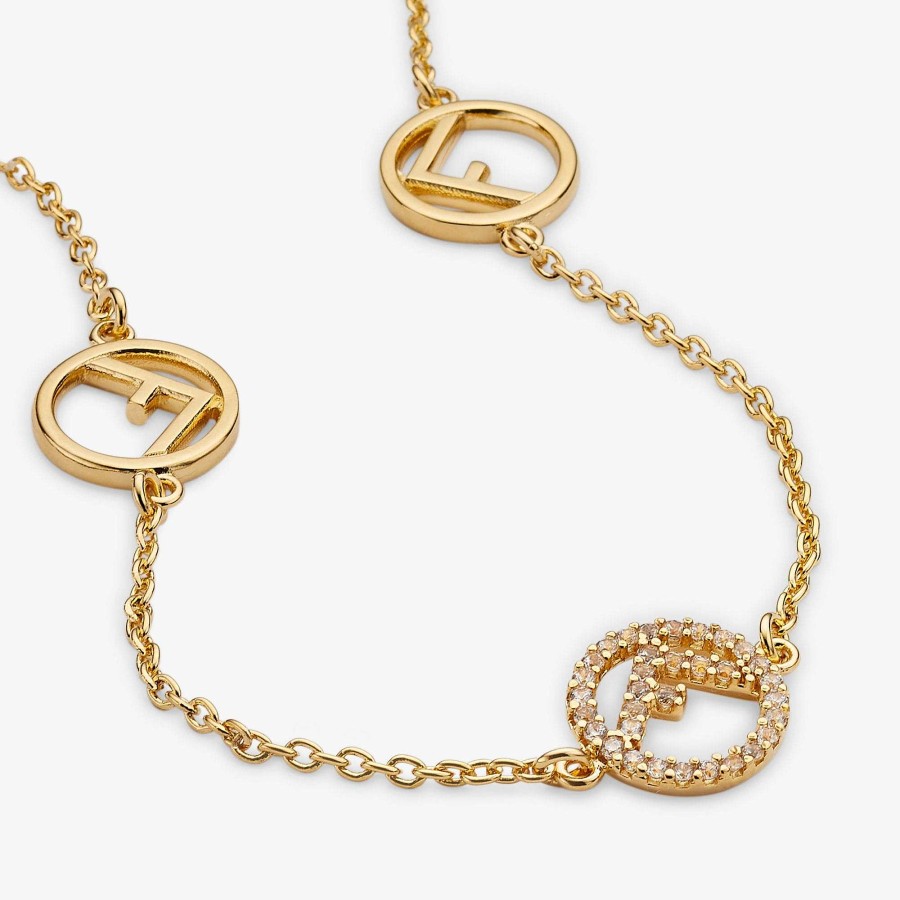 Women Fendi Necklaces | F Is Fendi Necklace Gold