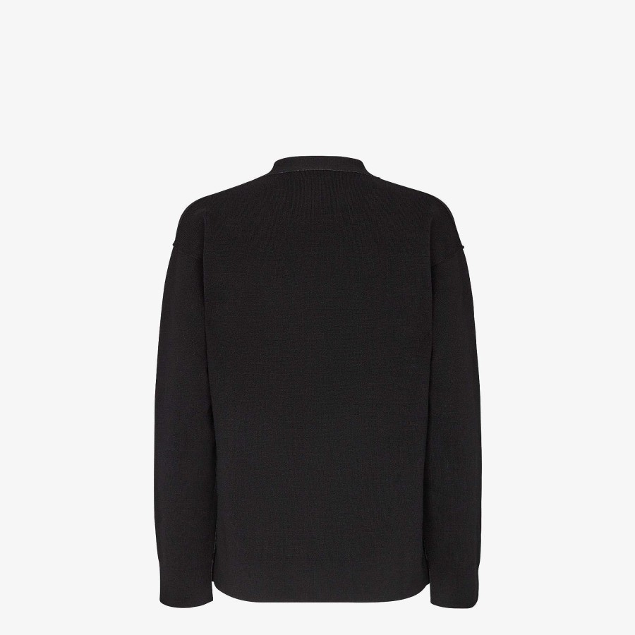 Women Fendi Knitwear | Cardigan Black