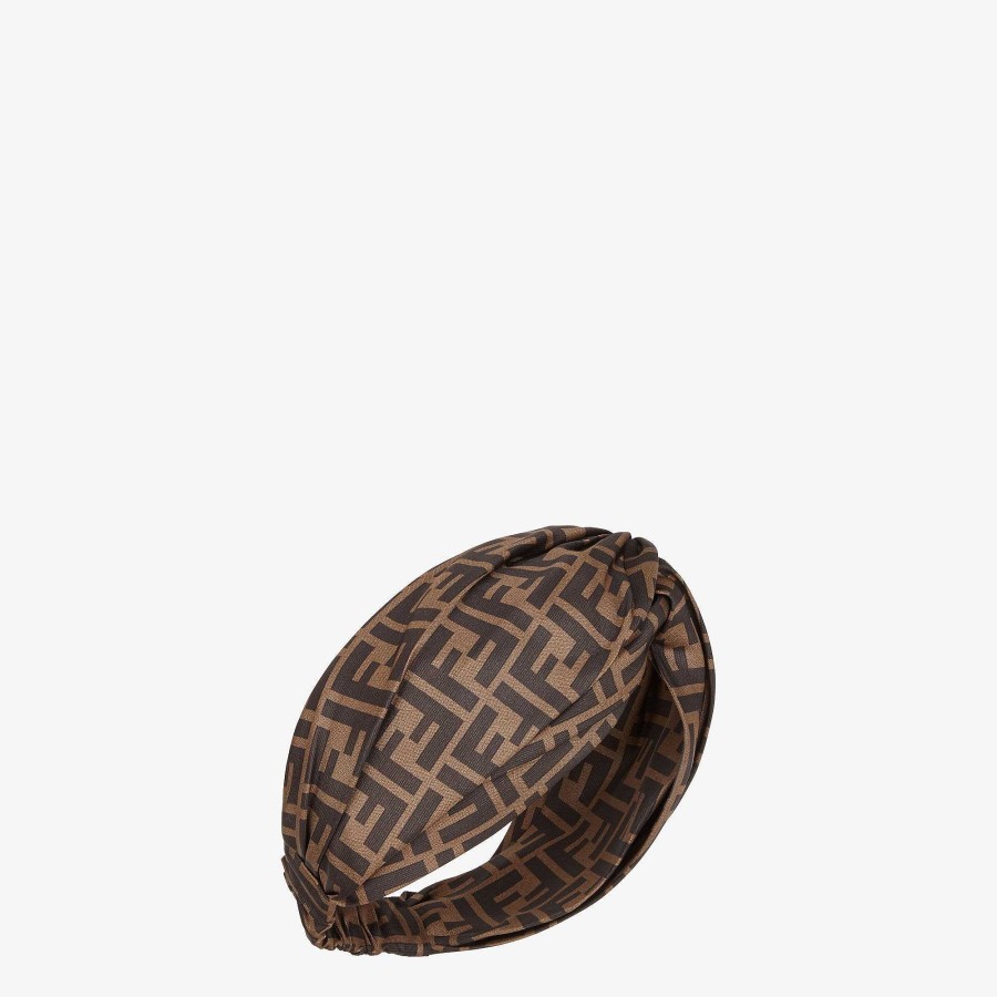 Women Fendi Hair Accessories | Ff Band Brown