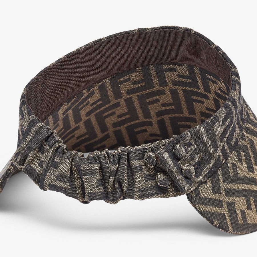 Women Fendi Hats & Gloves | Visor Brown